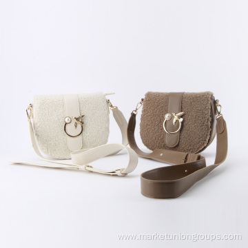 The New Winter Sherpa Shoulder Crossbody Bag For Ladies